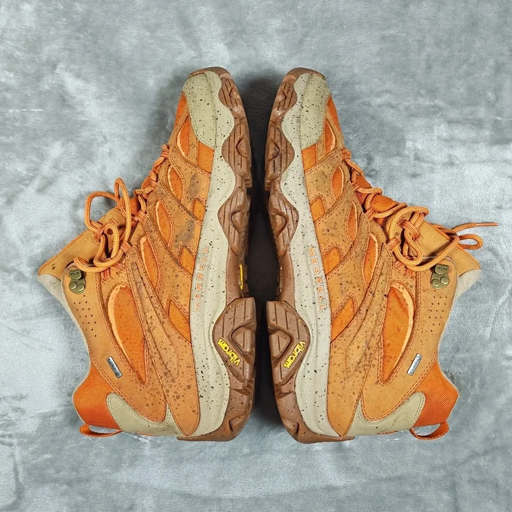 Merrell Moab 3 Boots Mens 14 Orange Burnish J036379 Waterproof Hiking ML036379